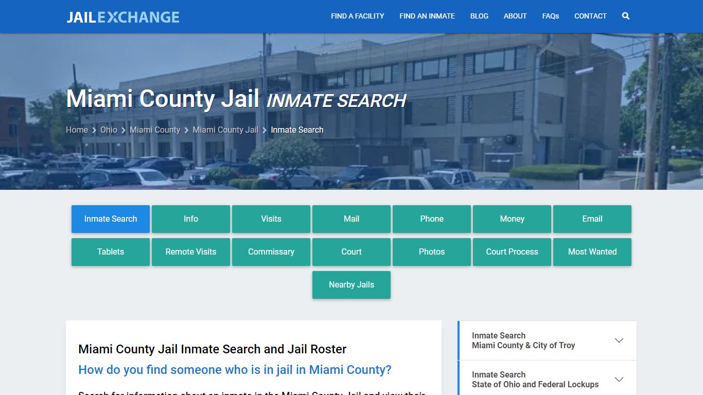 Inmate Search: Roster & Mugshots - Miami County Jail, OH