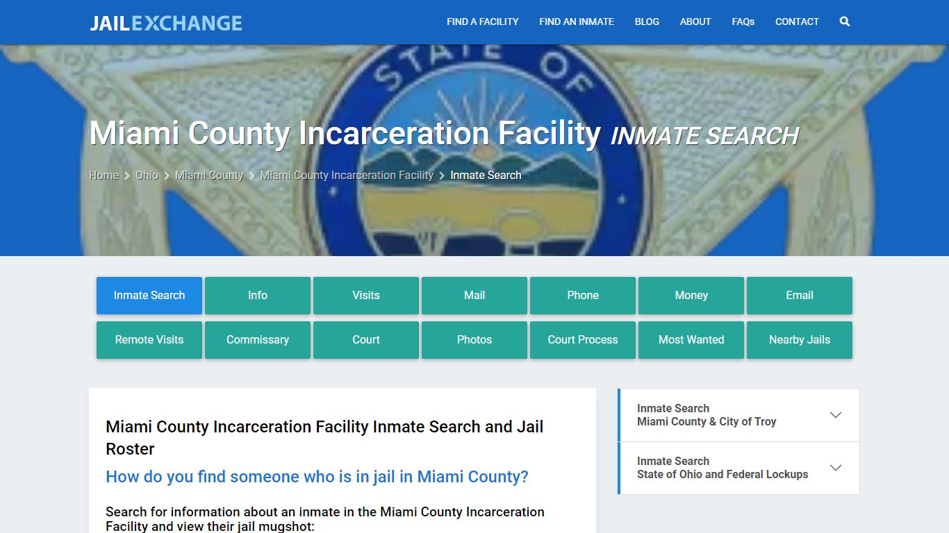 Miami County Incarceration Facility Inmate Search - Jail Exchange